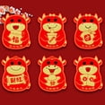 thumbnail image 1 of Cartoon Envelope New Year Of Red Envelope Chinese Red Envelope Gift Paper Cute Creative 6PCS/1pack Chinese Red Envelope, 1 of 9