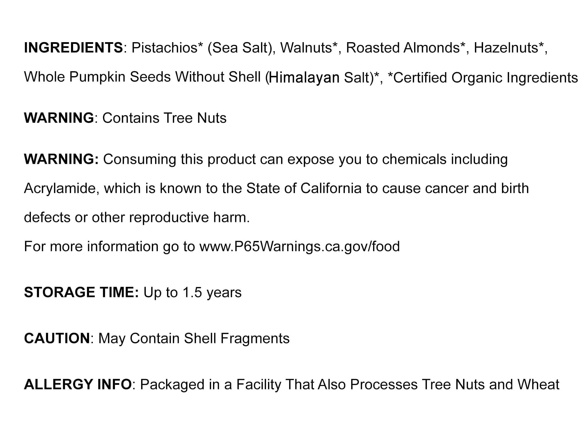 Organic Holiday Gift Set – Contains Pistachios, Walnuts, Almonds, Hazelnuts, and Pumpkin Pepitas. Variety of Non-GMO, Raw, and Roasted Snacks for Men, Women, Best Friend