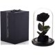 thumbnail image 1 of Rosa real preservada Rosa eterna en cúpula de cristal Regalo para ella Acción de gracias Navidad Día de San Valentín Cumpleaños Día de la madre (negro) huangjie unisex, 1 of 2