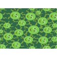 thumbnail image 1 of Ahgly Company Machine Washable Indoor Rectangle Transitional Green Area Rugs, 2' x 4', 1 of 7