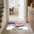 thumbnail image 4 of Alfombra con estampado de bandera patriótica – Alfombra antideslizante de fibra de poliéster para la entrada, alfombra suave y lavable para interiores, alfombra decorativa para fiestas., 4 of 6