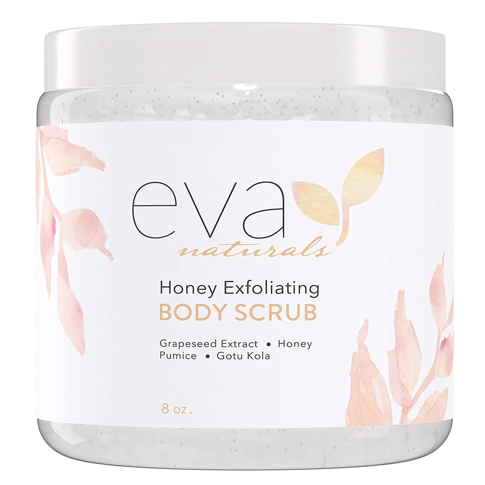 Eva Naturals Body Scrub Honey Exfoliating Hydrating Body Exfoliator