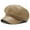 Khaki, variant on YM YOUMU Women Newsboy Beret Hat Faux Leather Cabbie Caps