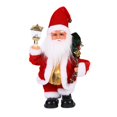 thumbnail image 2 of Juguete eléctrico de Papá Noel, cantando y bailando, muñecas navideñas bailando y cantando música Santa Navidad juguetes de Papá Noel para estante de, 2 of 10