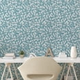thumbnail image 2 of Ambesonne Leafy Artwork Peel & Stick Wallpaper for Home, Melancholic Leaves, 13"x100", Cadet Blue Blue Grey, 2 of 5