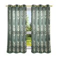 thumbnail image 6 of Yayeee Window Curtains Set of 2 for Living Room Light Filtering 63"x42", Dark Green Leaves, 6 of 7
