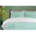 thumbnail image 4 of Ambesonne Marble Print Duvet Cover Sets, Pastel Seafoam Forms, 2-King, Seafoam Almond Green, 4 of 6