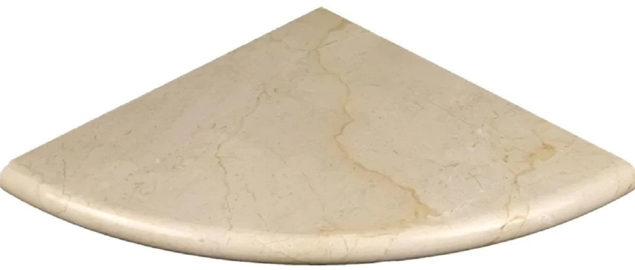 Crema Marfil Marble Shower Corner Shelf Polished