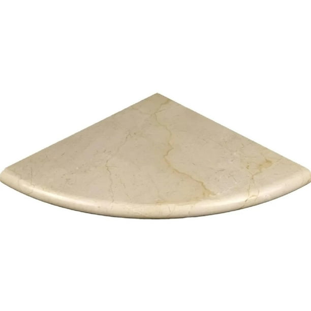Crema Marfil Marble Shower Corner Shelf Polished