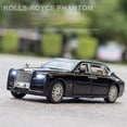 thumbnail image 2 of 1:32 Rolls Royce Phantom Alloy Luxy Model Car Metal Diecast Vehicle Simulation Sound and Light Pull Back Car Model Kids Toys white box, 2 of 6