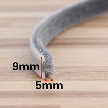 

BSTHOE 5M Draught Excluder Brush Pile Seal Film Door Sash Self Adhesive Sealing Strip