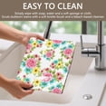 thumbnail image 4 of Placemat, Pioneer Flower Floral Print Pattern Place Mats Table Mat Set Of 2, PVC Washable Placemats for Party Kitchen Dining Decoration, 18x12 Inch, Fade Resistant, 4 of 6