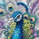 thumbnail image 1 of Kit DIY 5D Del Arte Pavo Real 40x40cm, 1 of 9
