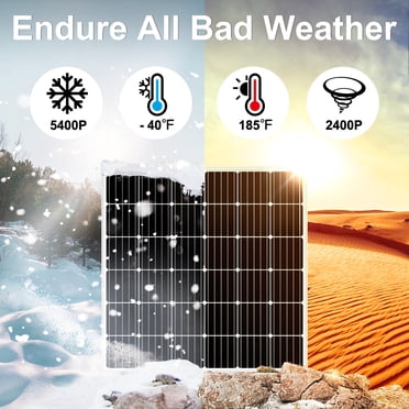 Portable Power Station DKSolar™ 100W Solar Panel: German TÜV Monocrystalline, 18V, Higher-Eff Solar Panel Charger