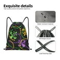 thumbnail image 6 of Bingfone Mardi Gras6 Drawstrings Backpacks Bags For Men Women Gym Drawstrings Bag, 6 of 9