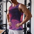 thumbnail image 5 of KLL Mystical Dragon Under Moon Print Men's Muscle Gym Workout Stringer Tank Tops Bodybuilding Fitness T-Shirts Tank Tops Men-XX-Large, 5 of 7