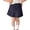 Dark Blue, variant on SNKSDGM Girls' Denim Pleated Skort, Elastic Waist 2-in-1 Pleated Mini Skirt with Shorts No- Elastic Waist Toddler Tutu Dark Blue 3-4 Years
