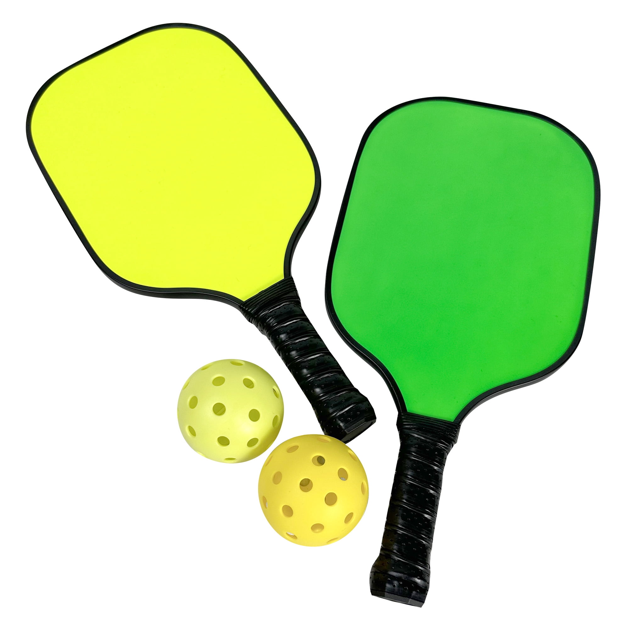 Neon Pickleball Set (2 neon paddles, 2 balls)