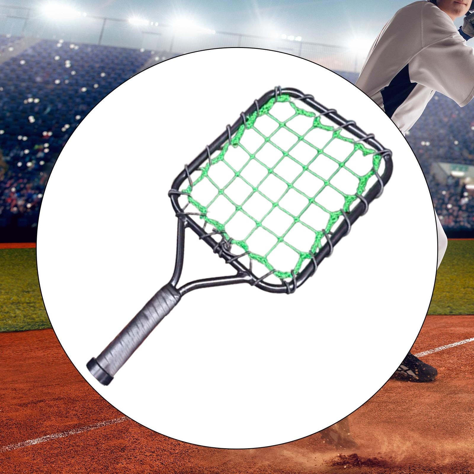 harayaa Baseball Practice Racket, Softball Racquet, Iron Tube Frame Technique Practicing Green