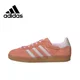 thumbnail image 3 of Adidas GAZELLE INDOOR Bañador retro original de caña baja, calzado casual para hombre y mujer, combinación de colores verde y blanco, 3 of 5