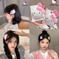 thumbnail image 2 of Kawaii Sanrio Hello Kitty flequillo Clip My Melody Kuromi Cinnamoroll Purin accesorios para el cabello Anime lindo tocado de dibujos animados regalo para niñas, 2 of 4