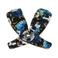thumbnail image 2 of Bingfone Farmers Gardening Sleeves Sun Protection Arm Cooling Sleeves For Women Men With Thumb Hole - Football, 2 of 8