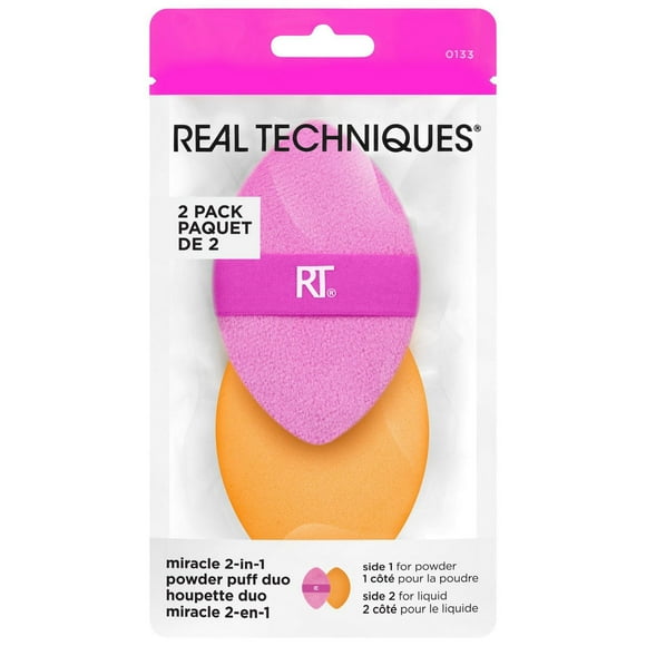 Real Techniques Houpette Duo Miracle 2-EN-1 2 pc