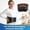 Black, variant on Lumbar Support Belt, Inflatable Lower Back Brace with Heat & Vibration Massage, Adjustable Back Brace for Men Women, Breathable Waist Support with Dual Straps for Office Work Gym Daily Use, Grey