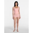 thumbnail image 2 of No Boundaries Fit Stretch Lace Trim Tank Top, Women's XS-XXXL, 2 of 5