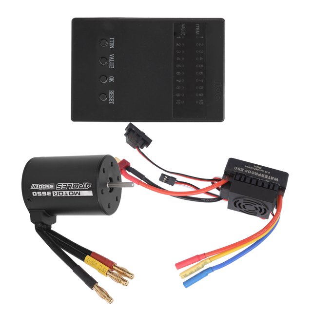 RC CAR MOTOR SIN ESCOBILLAS, AUTOMÓVIL DE CONTROL Motor Remoto Impermable 60 A Esc Sen Escobillas para un Automóvil de control Remoto para 1/8 1/10 RC CAR