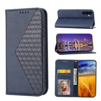 Mantto Wallet Phone Case for Samsung Galaxy A54 5G (6.4 inch),for Women Men,Premium PU Leather Magnetic Closure Flip Cover Credit Card Slots Kickstand Protective Case with Wrist Strap,Blue
