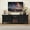 Modern-Black, variant on HLR Mid Century 67" TV Stand, for TVs up to 75", Living Room Entertainment Center with 4 Door Storage Cabinet, Brown