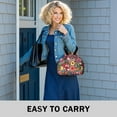 thumbnail image 6 of Pioneer Flower Floral Print Pattern Drawstring Lunch Bag Women - Drawstring Lunch Bag Insulated for Work Office - Stain-Resistant Large Lunchbags for Women with Multi-Pockets, 6 of 6