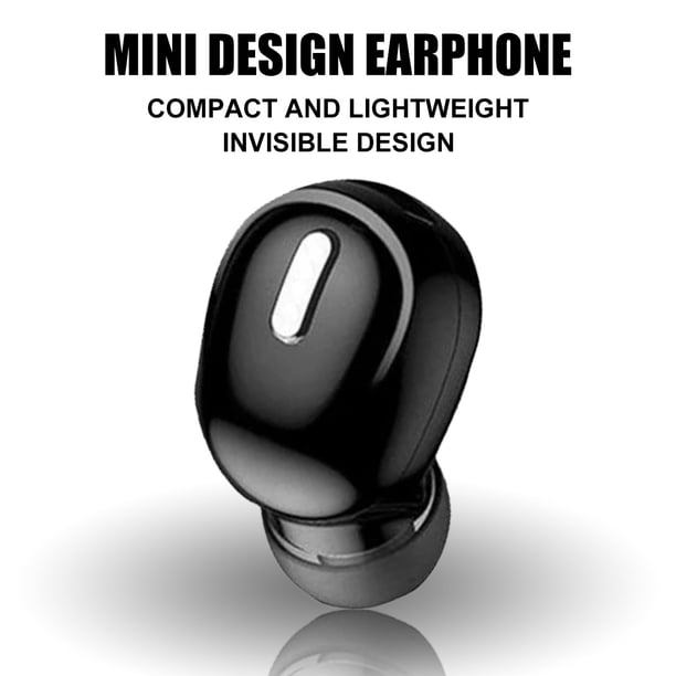 Muyoka Auriculares inalámbricos Bluetooth 5.0 Auricular Mini Invisible Auricular inalámbrico único con micrófono con cancelación de ruido Auricular Bluetooth con 6 horas de tiempo de conversación Auri Muyoka Hogar