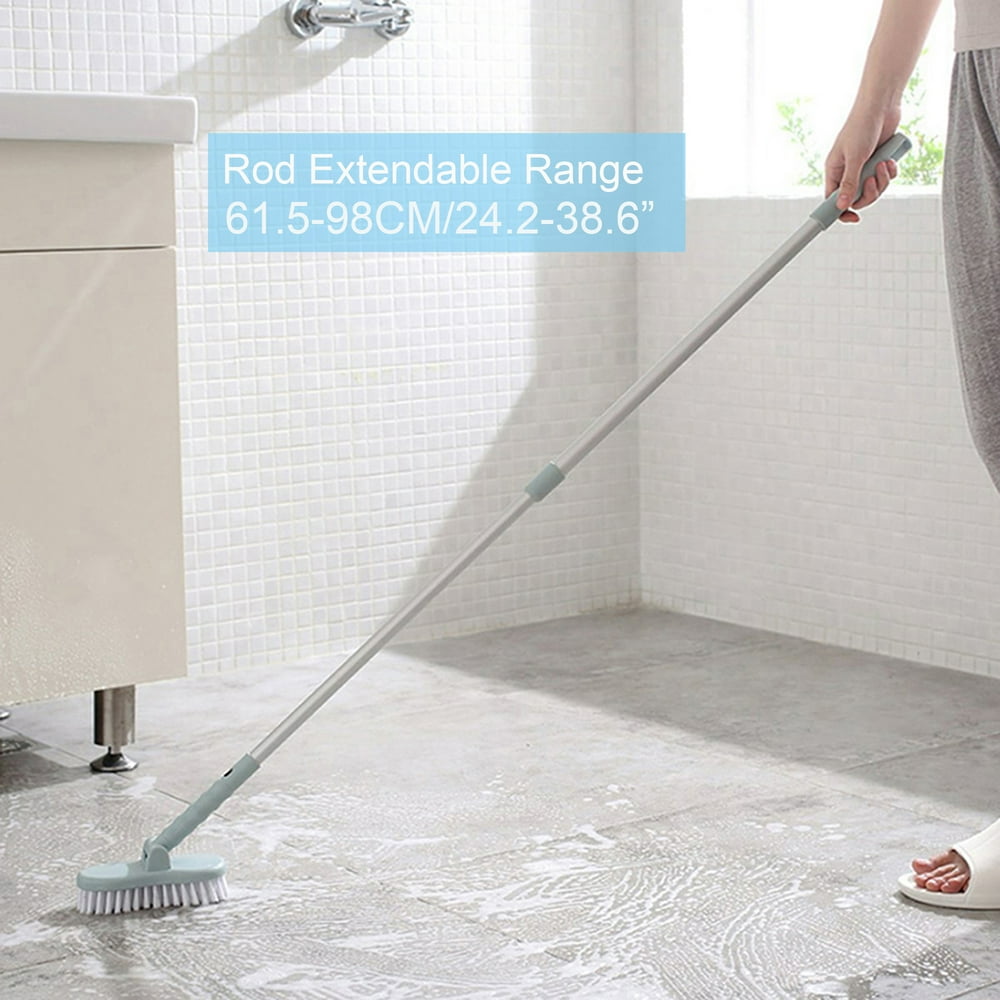 Floor Scrub Brush with Long Handle, 1 pc Long Handle Cleaning Brush