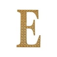 thumbnail image 2 of BalsaCircle 8" Gold Solid Letter E Self-Adhesive Rhinestones Gems Sticker, 2 of 8