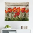 thumbnail image 1 of Rustic Tapestry, Large Gerbera Daisy on Oak Tree Background Dramatic South American Exotic Photo, Fabric Wall Hanging Decor for Bedroom Living Room Dorm, 2 Sizes, Pink Brown, by Ambesonne, 1 of 1