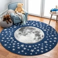 thumbnail image 1 of Safavieh Carousel Kids Moon in the Stars Area Rug, 1 of 9