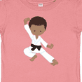 thumbnail image 4 of Inktastic African American Boy, Black Belt, Karate Pose Boys Baby T-Shirt, 4 of 5