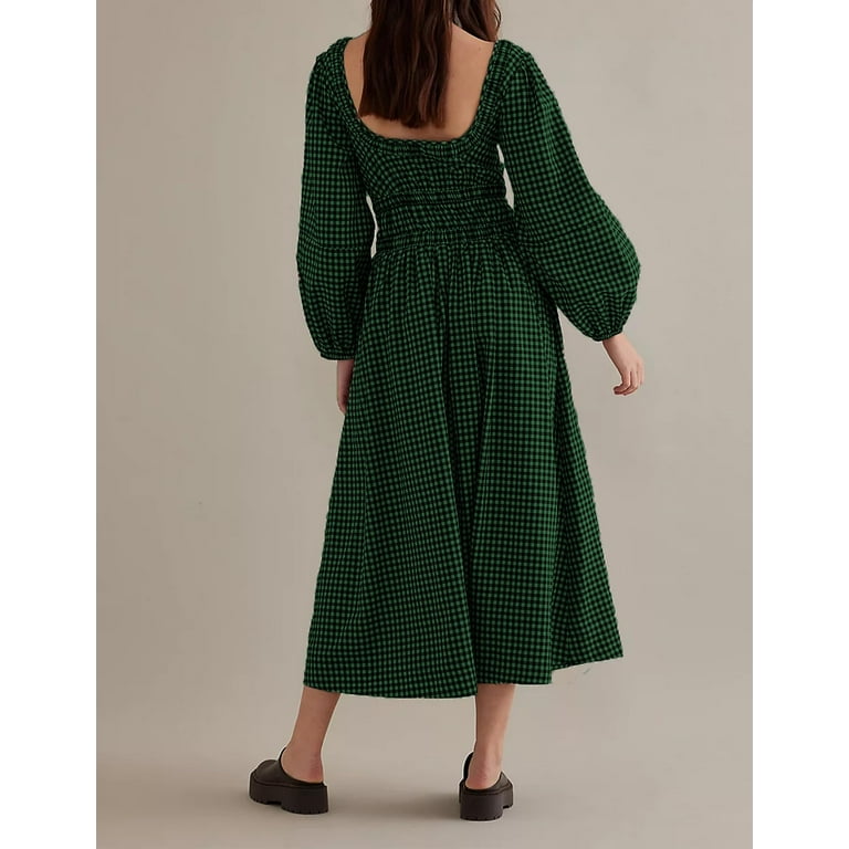 boho plaid dress Boho Plaid Dress