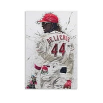 Elly De La Cruz Poster Baseball Posters Gifts Canvas Painting Poster Wall Art Decorative Picture Prints Modern Decor 12x18inch(30x45cm)