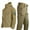 Khaki, variant on ZTGD 2Pcs/Set Men Thermal Jacket Pants Waterproof Fleece Lined Coldproof Outfit Winter Thicken Hooded Tracksuits Set for Hiking Hunting