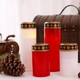 thumbnail image 5 of 4 Pcs LED Grave Candle Lights LED Flickering Red Cemetery Candle Mourning Candle, 5 of 13