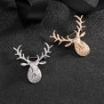thumbnail image 2 of Fashionable Personalized Elk Brooch (Silver), 2 of 3