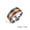 Silver, variant on 18K Gold Plated Stainless Steel Band Rainbow Jewelry Men/Women's Ring Size 7-12
