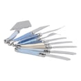thumbnail image 3 of French Home Essential 9-Piece Laguiole Cheese Knife and Spreader Set with Shades of Blue Handles, 3 of 6