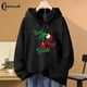 thumbnail image 2 of Drink Up Grinches Sudadera navideña Jersey de cuello redondo Mujer Algodón Sudadera con capucha de manga larga Envío gratis Ropa de calle de gran tamaño, 2 of 4