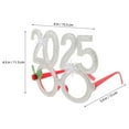 thumbnail image 2 of KAKOWELY Lunettes de Fête Numéro Rentrée des Classes Accessoires de Réveillon en Plastique Réutilisables pour Personnes 1Ensemble, 2 of 6