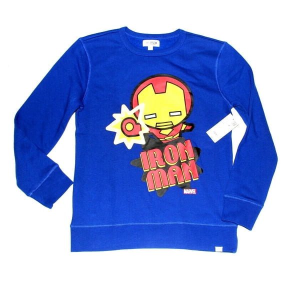 Marvel x GAP ShangHai Iron man Kawaii boys Kids sweatshirt --Blue