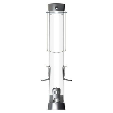 - Stokes More Birds Thistle Bird Feeder, 1.5 Pound Bird Seed Capacity, SureFill No Spill Metal Feeder